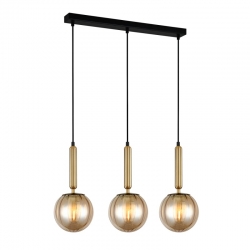 RAVENA LAMPA WISZĄCA    PND-2324-3L BRO+AMB   ITALUX